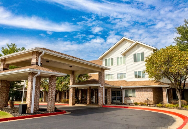 Welcoming Exterior of Independent Living Facility Welcoming Exterior of Independent Living Facility