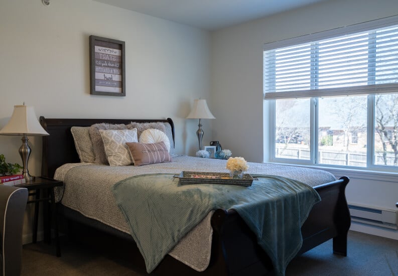 Modern Bedroom for Seniors at Independent Living Community Modern Bedroom for Seniors at Independent Living Community